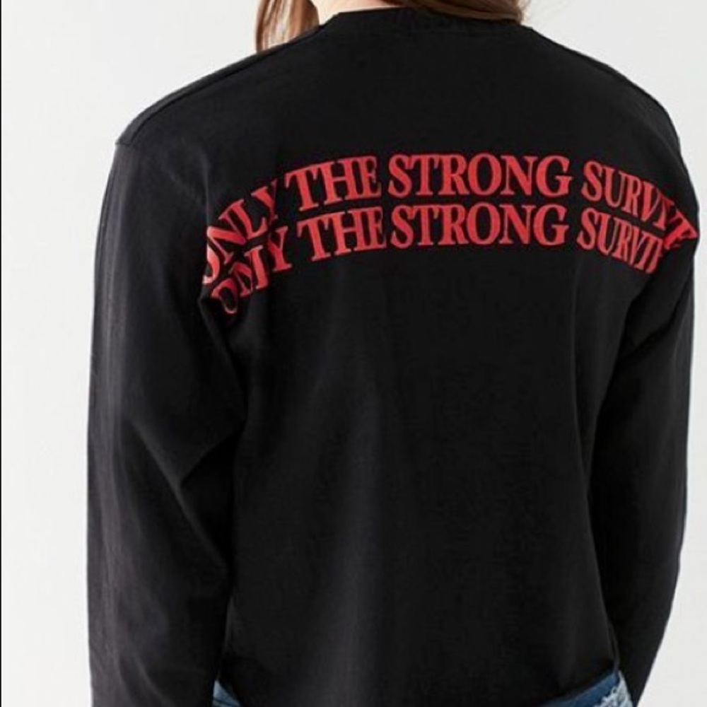 UO “Only The Strong Survive” Long Sleeve Tee